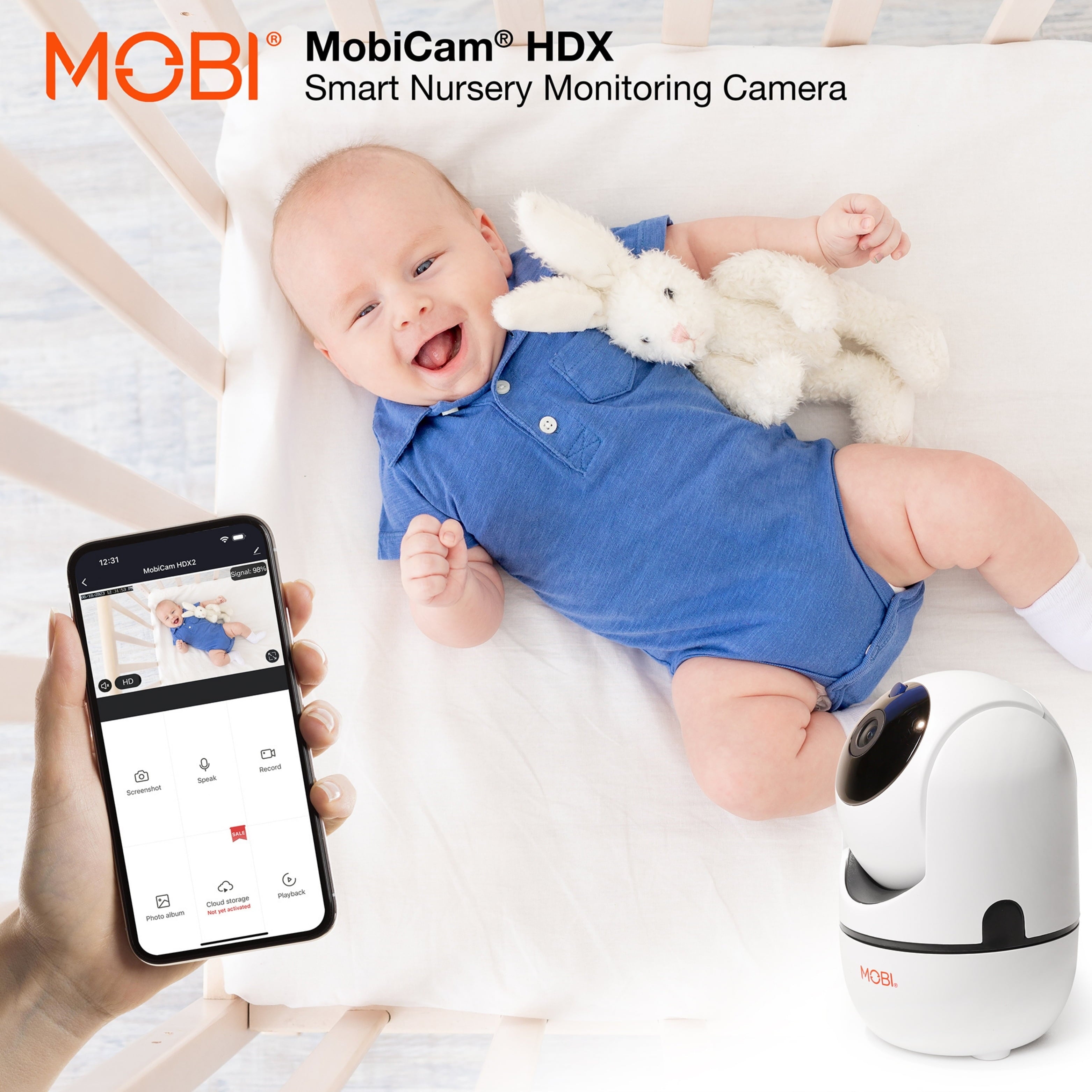 cam HDX Wi-Fi Pan & Tilt Smart Nursery Monitoring Camera