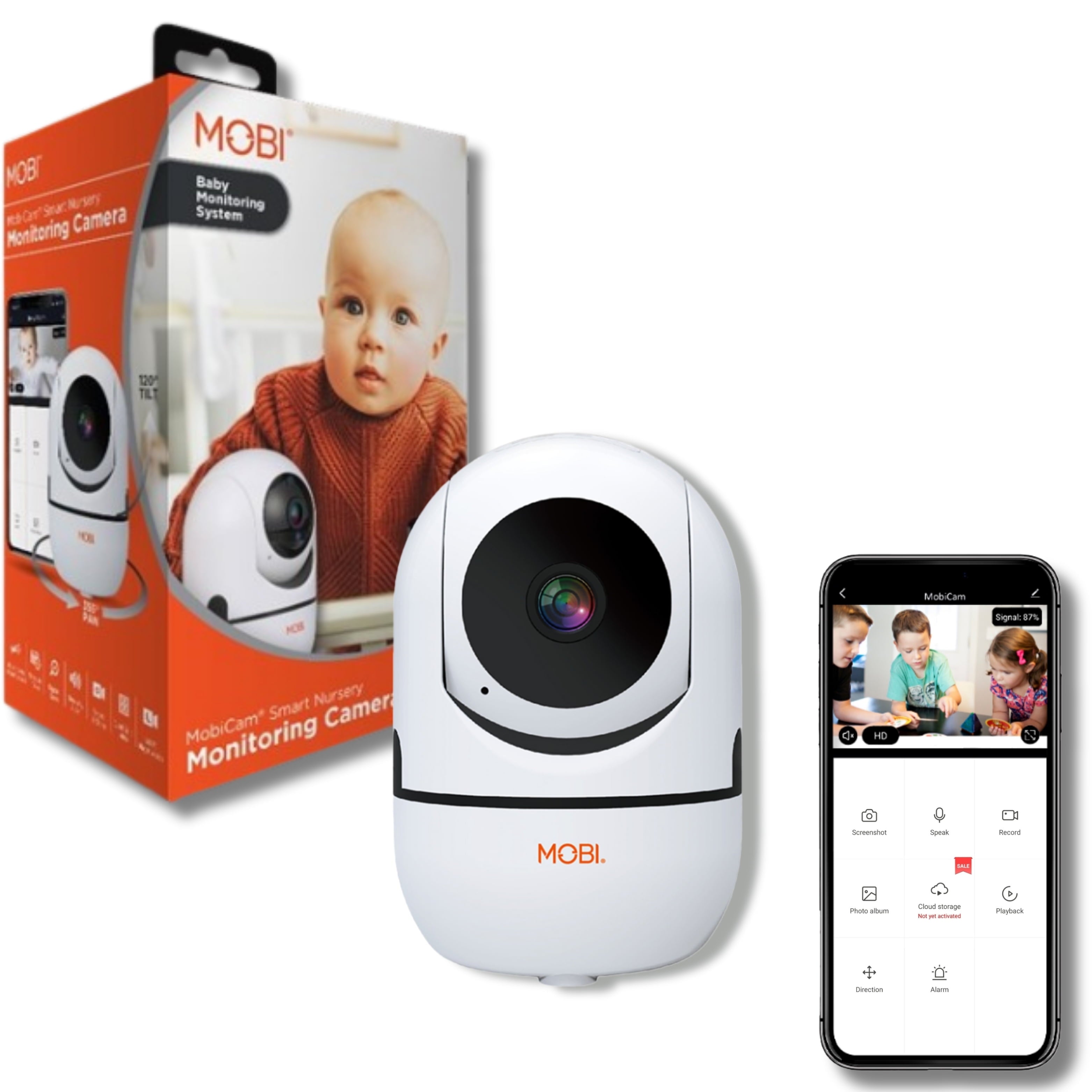 cam HDX Wi-Fi Pan & Tilt Smart Nursery Monitoring Camera