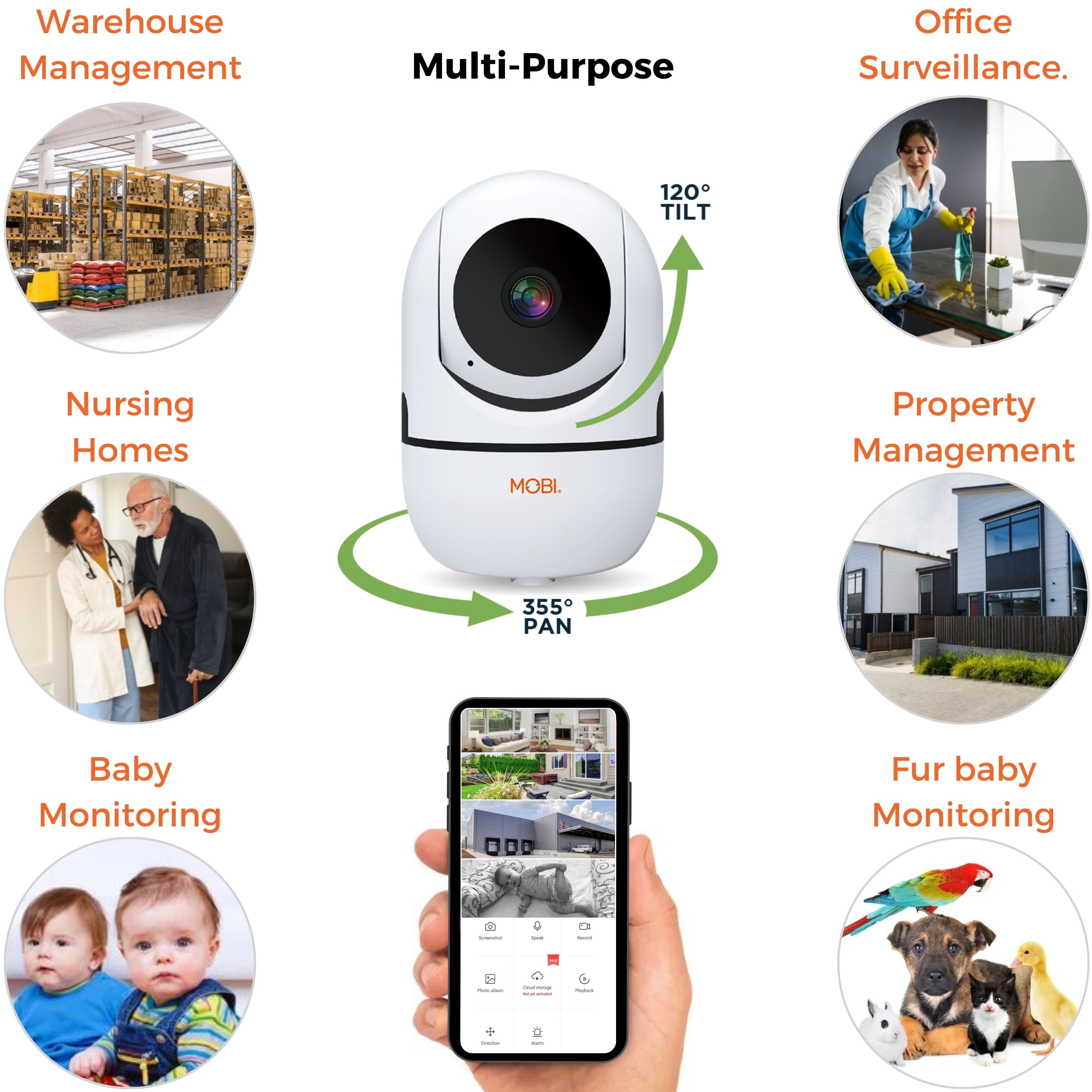 cam HDX Wi-Fi Pan & Tilt Smart Nursery Monitoring Camera